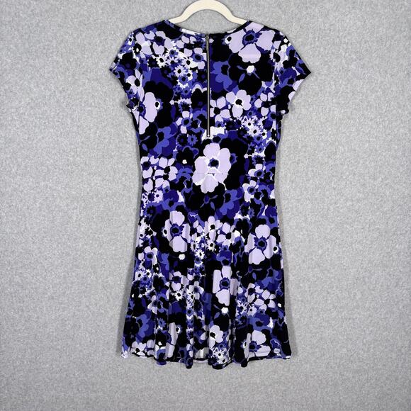 Michael Kors Dress Medium Thin Flowy Stretch Slinky Liquid Career Knit Retro Mod - Picture 8 of 12